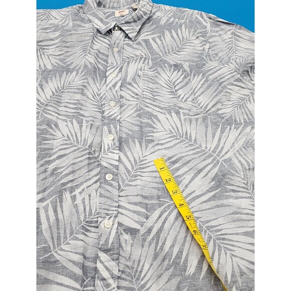 Levi's Men's Hawaiian Shirt Floral Logo Front Pockets Size 2XL (Cotton / Linen) - Picture 9 of 9